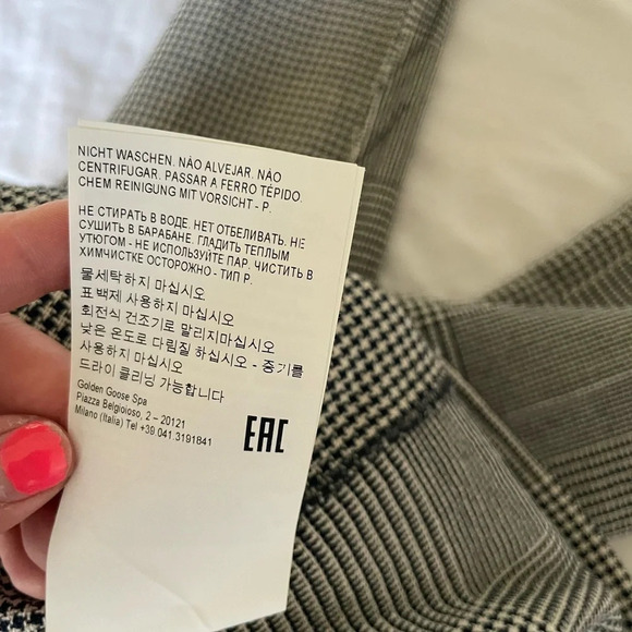 Golden Goose Armida plaid side fringe pants - Picture 10 of 10